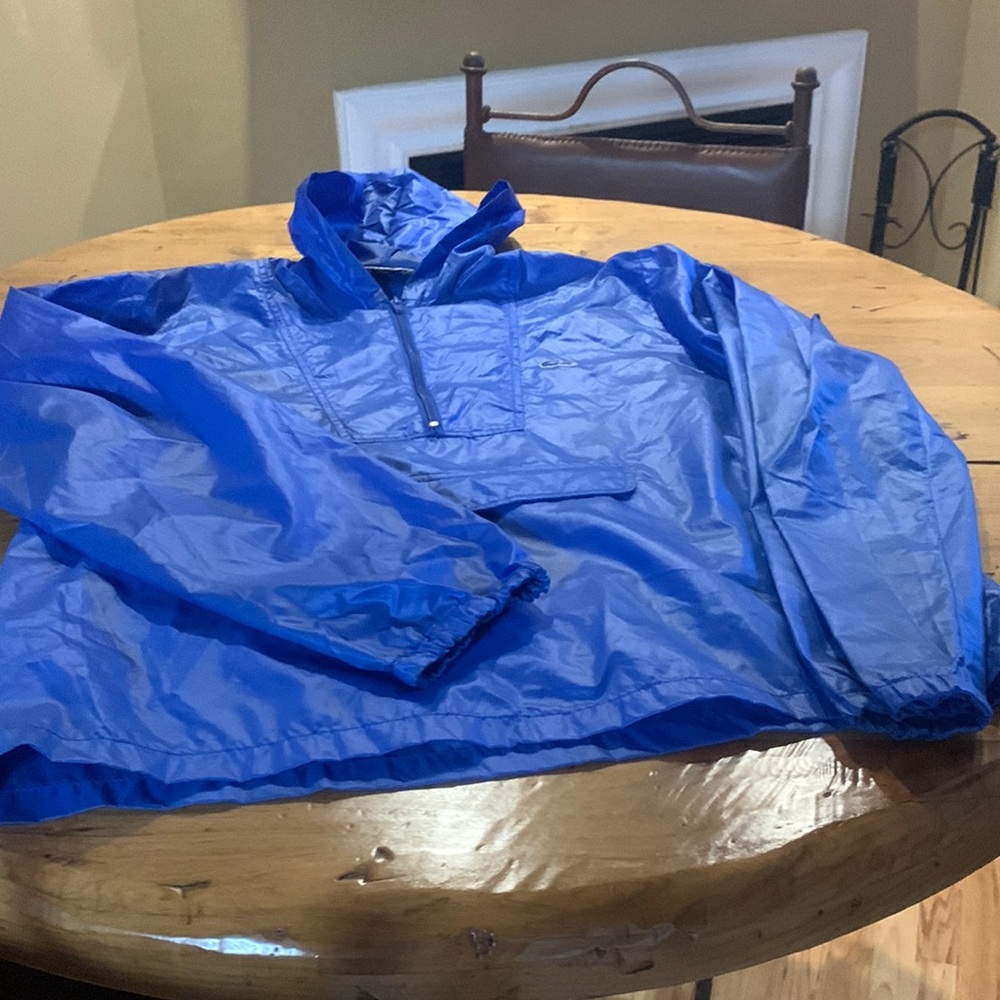 Vintage nylon Lacoste thee quarter zip wind breaker